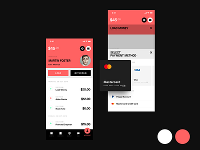 FOOi — Profile And Payment brand design inspiration interaction ui ui design ux ux design web web design