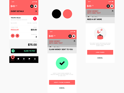 FOOi — Send Money app branding clean creative design logo minimal ui ux website