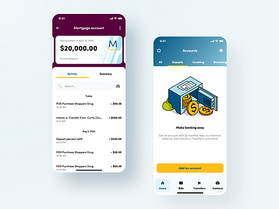 UI Design for Meridian's Mobile Banking App