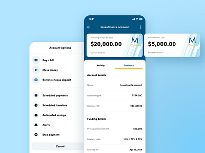 UI Design for Meridian's Mobile Banking App app design banking app bankingapp financial app fintech minimal mobile app mobile app design mobile application mobile bank mobile banking app mobile design mobile ui mobile ux transaction