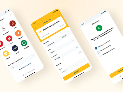 UI Design for Meridian's Mobile Banking App