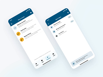 UI Design for Meridian's Mobile Banking App app app design bank bank card banking banking app design finance finance app fintech interface management app mobile mobile banking money app online bank transactions user interface