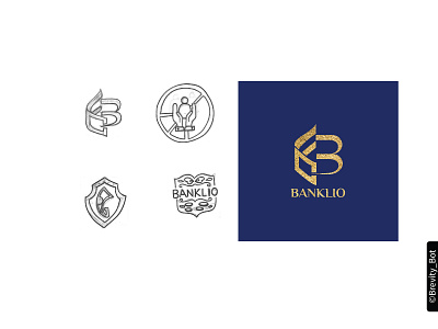 Banklio - Financial Services Logo Design branding design illustration illustrator logo logodesign minimal ui ux vector