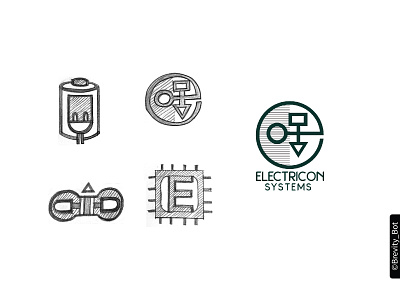 Electricon Systems - Construction Company Logo Design branding construction logo design home maintenance illustration logo logodesign minimal ui ux vector