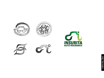 Insurita - Auto Insurance Logo Design auto insurance branding design insurance company insurance logo logo logodesign minimal ui ux vector