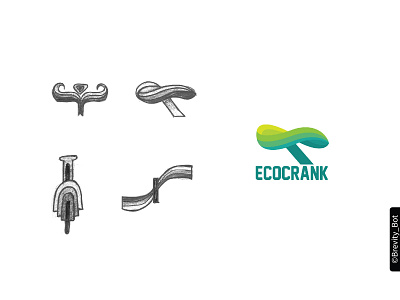 Ecocrank Bikes - Manufacturing Industry Logo Design bike logo branding design ecobike logo logodesign manufacturing minimal ui ux vector