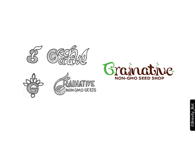 Grainative - NON GMO Seed Shop - NGO Logo Design branding design handlettering illustration logo logodesign minimal ngo ui ux vector