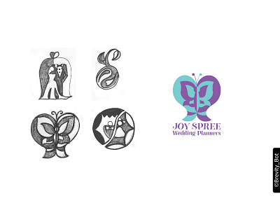 Joyspree Wedding planners - Event Management Logo Design branding design event management illustration logo logodesign minimal ui ux vector wedding planner yinyang