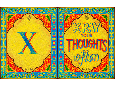 Everyday Reminder - X art design flat handlettering illustration quote art symmetry typography ui ux web