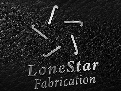 Lone Star Fabrication Logo design fabrication illustrator leather logo metal photoshop texas texture