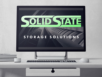 Solid State Logo brand branding concept design illustrator logo mock up photoshop ssd storage