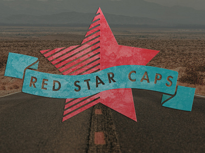 Red Star Caps Logo - Alternate brand branding creative creativity gradient illustrator logo photoshop