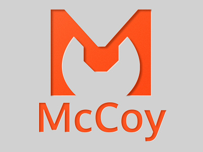 McCoy Logo brand branding construction contractor creative illustrator orange tool tools wrench