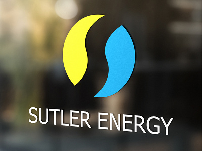Sutler Energy Logo brand branding creative glass illustrator logo mock up mock up mockup photoshop window