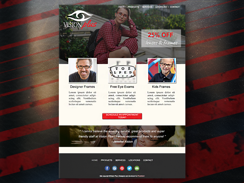 Vision Plus Desktop Web Design mockup logo illustrator homepage design home page homepage gradient design creativity creative branding brand