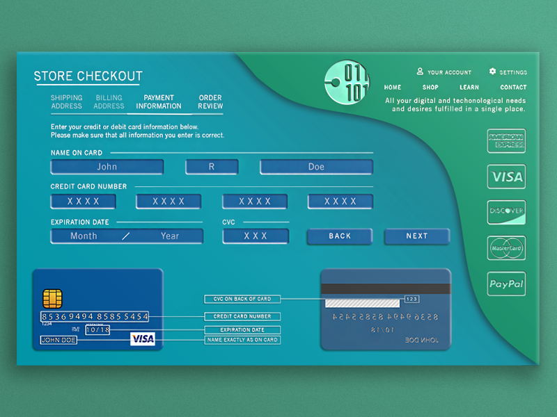 Checkout Payment Page Design credit checkout ecommerce webdesign web design photoshop illustrator gradient form design creativity creative