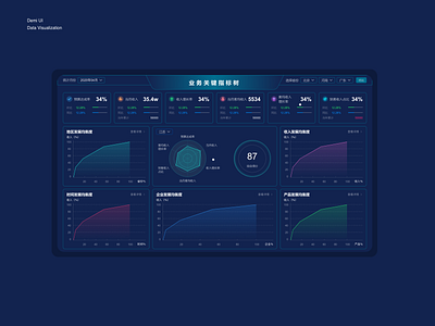 业务指标 dashboad data visualization