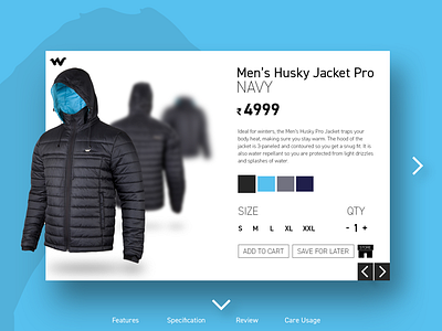 Wildcraft Jacket | Product Page Redesign | 2018