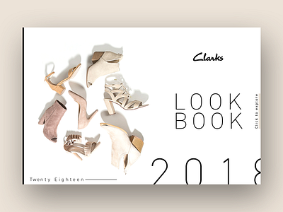 UI - Personal Project | CLARKS | LOOKBOOK 2018 adobe clarks design footwear graphic lookbook poster shoe typography ui