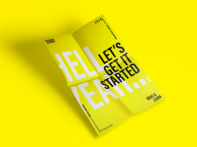 LET's GET STARTED | MAKE & LEARN | Poster 002 | 2019