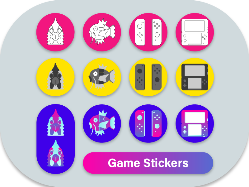 Game Stickers by Cj B. Alcantara on Dribbble