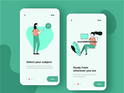 eduactional app onboarding dailyui design education app educational illustration mobile mobile app mobile ui mobileui onboarding ui uiux ux ux ui