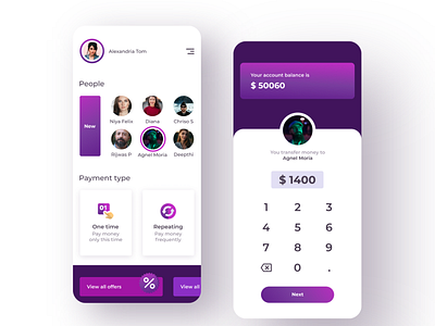 money transfering app dailyui design mobile mobile ui mobileui typography ui uiux ux ux ui