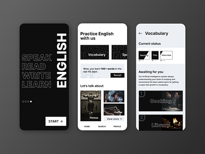 English learning app design