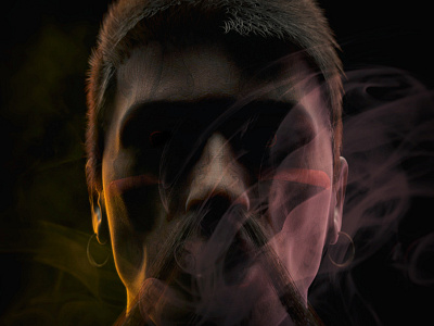 Smoked affinity blender cgi cycles face head photo render smokes