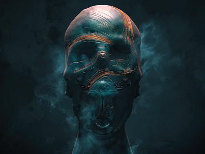 Skulled affinity b3d blender cgi dark photo render skull surreal