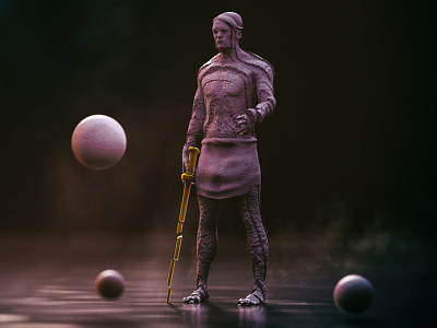 Statue cgi cinema4d dimitrissakkas octane otoy render sculpt statue