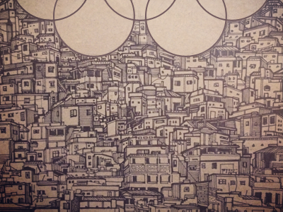 Olympics architecture city drawing favela olympics pen poverty