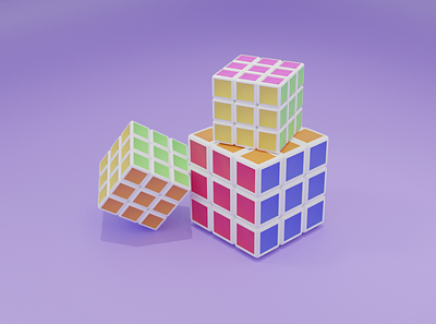 Rubik's Cube 3d art blender 3d gameart gameassets rubiks cube