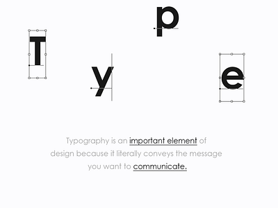 Elements Of Design - Type app branding homepage icon illustration logo typogaphy ui website