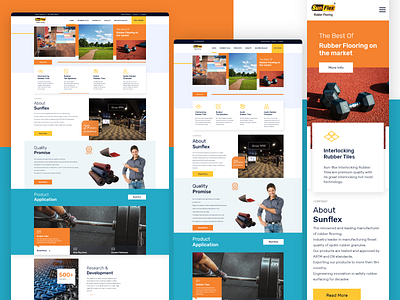 Rubber Flooring Responsive Website Design