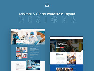 Minimal & Clean Wordpress theme designs branding design homepage landing page ui website wordpress