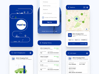 Car Charging App branding design graphic design homepage illustration interaction landing logo mobile page ui website