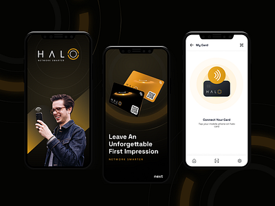 Digital Business Card App Design