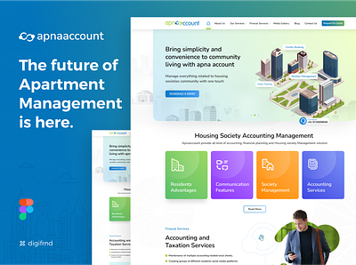 Accounts Management Web Design branding design homepage illustration interaction landing logo page ui website