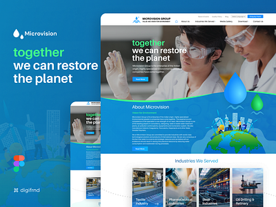 Innovation and Technology Website design Landing page