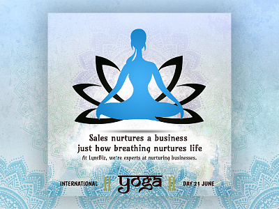 Yoga Day banner blue design yoga yogaday