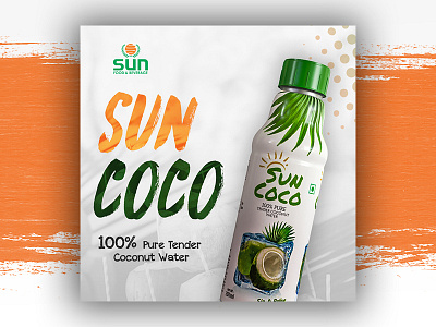 Sunfood Drink Banner2 banner design dinks fnb food green nature orange