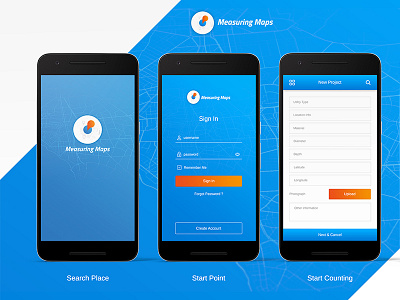 Measuring Map Mobile App