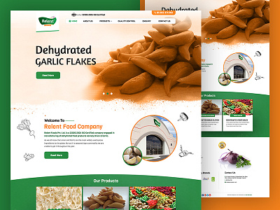 Relent Food Homepage ecommerce homepage interaction ios landing mobile page product shop ui ux website