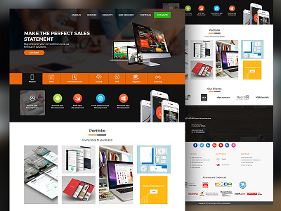 It Software Website ecommerce homepage interaction it landing mobile page product software ui ux website