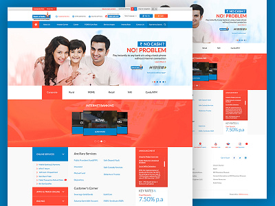 Bankof India Website bank ecommerce homepage interaction ios landing mobile page ui ux website