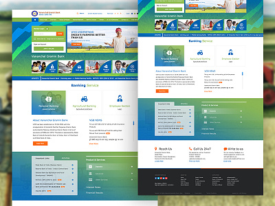 Gramin Bank Website bank ecommerce homepage interaction landing mobile page ui ux website