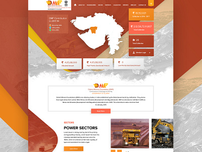 DMF Project design homepage landing page product typography ui ux vector website