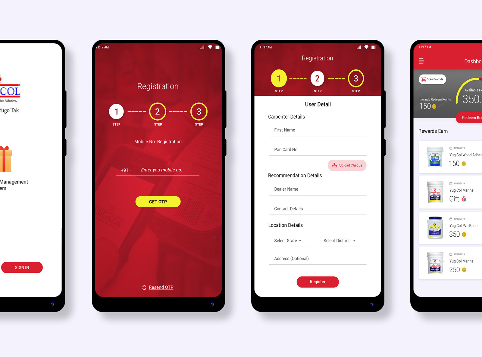 Reward Points Management app by Aejaz Memon on Dribbble