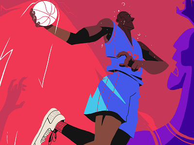 YAP -APP - Illustrated Sports adobe basket basketball digital drawing illustration photoshop sports